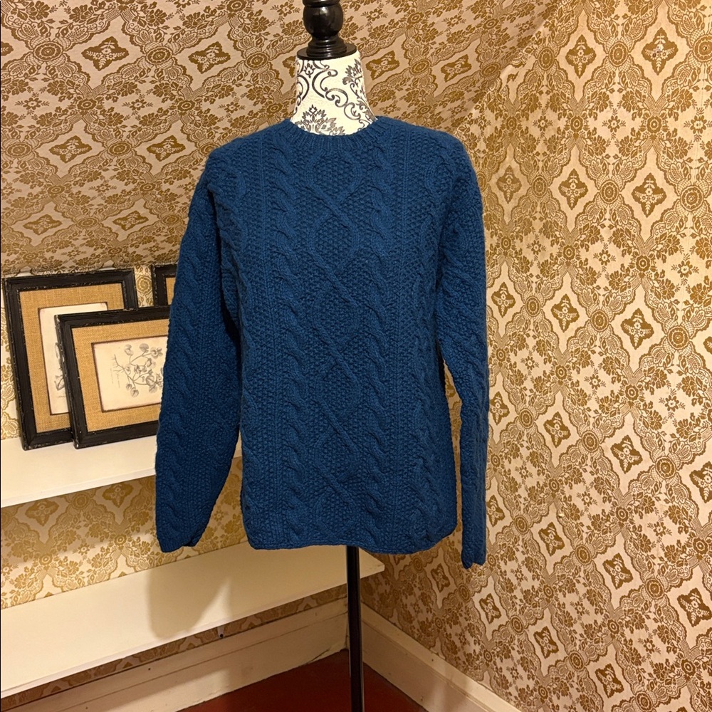 Vintage J. Crew 100% wool Cable Knit Sweater